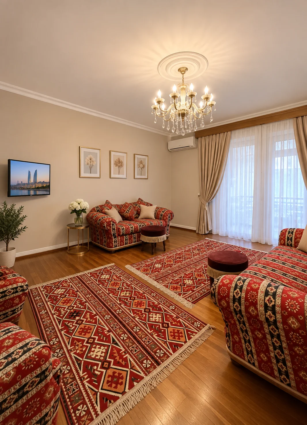 Kirayə 4 otaqlı Mənzil 120 m² Səbail r. – şəkil 4